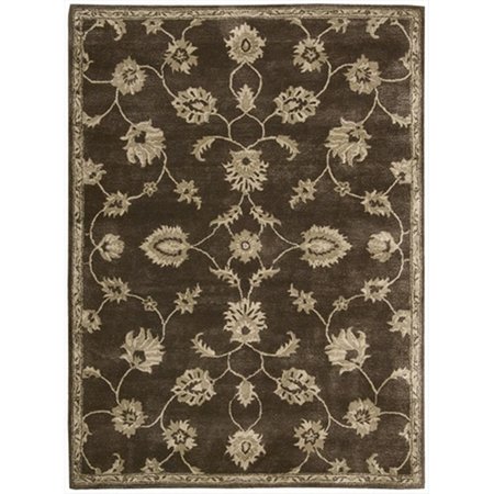 NOURISON Nourison 9415 Superlative Area Rug Collection Chocolate 3 ft 6 in. x 5 ft 6 in. Rectangle 99446094155